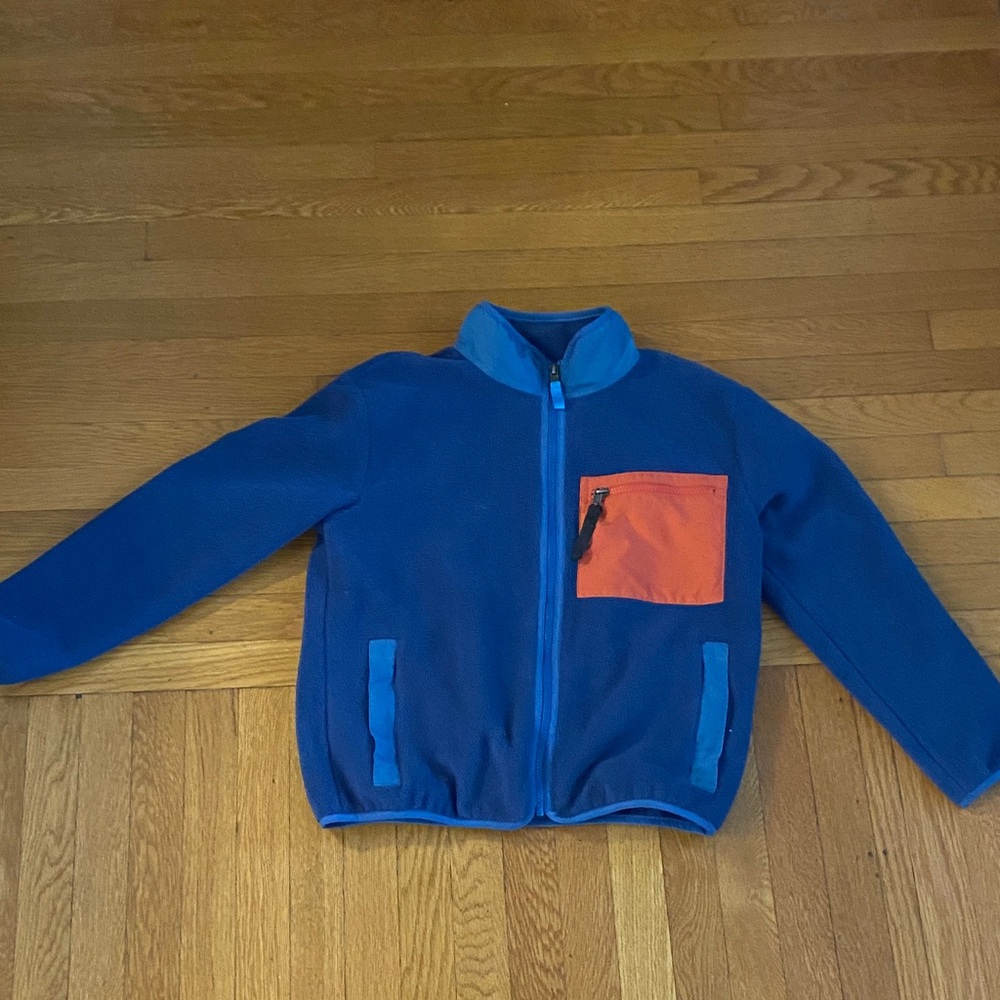 Patagonia Kids Blue and Orange Puffer Jacket